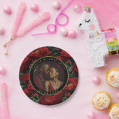 トレンディー牡丹プレートバチュラーパーティ ペーパープレート (パーティー)