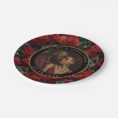 トレンディー牡丹プレートバチュラーパーティ ペーパープレート (アングル)