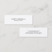 トレンディー特別クリーンユニークコンサルタント スキニー名刺 (正面/裏面)