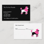 トレンディー犬グルーミングアポイントメント名刺 名刺 (正面/裏面)