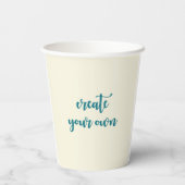 トレンディー独自のイメージのパーソナライズされた作成 紙コップ (裏面)