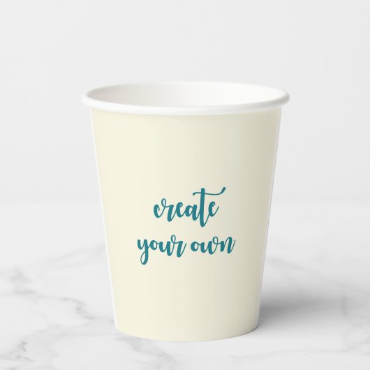 トレンディー独自のイメージのパーソナライズされた作成 紙コップ (裏面)