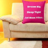 トレンディー猫ママおもしろい引用文可愛いピクールッモダンク クッション