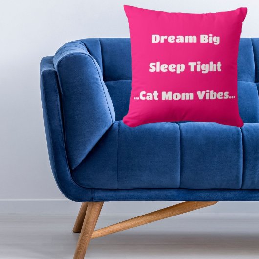 トレンディー猫ママおもしろい引用文可愛いピクールッモダンク クッション