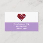 トレンディー登シンプル録ナース医療 名刺 (正面)