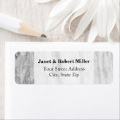 トレンディー白と灰色の大理石のテクスチャパターン ラベル (インサイチュ)