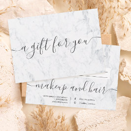 トレンディー白大理石エレガント贈証書