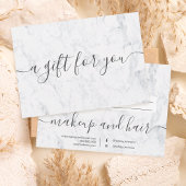 トレンディー白大理石エレガント贈証書