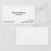 トレンディー白市松模様に幾何パターンモダン 名刺 (正面/裏面)