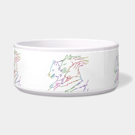 トレンディー白熱［赤熱］光を放つレインボー走パック ボウル