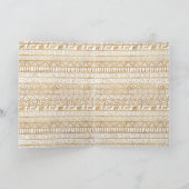 トレンディー白金ゴールド部族アフリカパターン シーズンカード (内部)