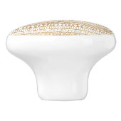 トレンディー白金ゴールド部族アフリカパターン セラミックノブ (側面)