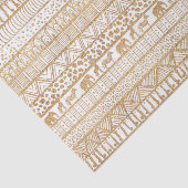 トレンディー白金ゴールド部族アフリカパターン 薄葉紙 (詳細)