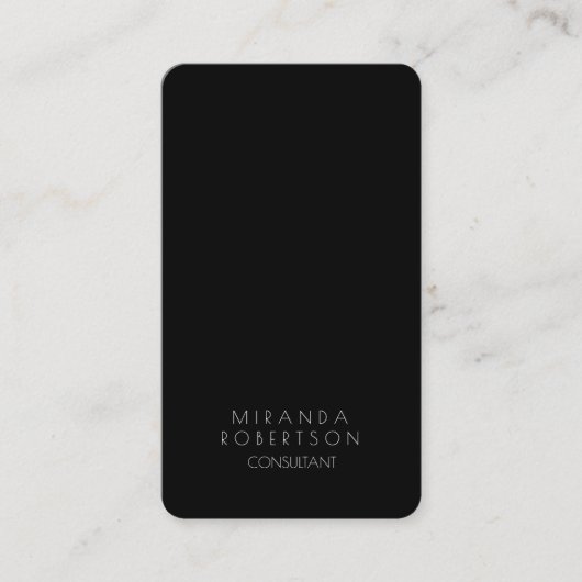 トレンディー白黒クリエイティブコンサルタントマネージャ 名刺 (正面)