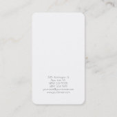 トレンディー白黒クリエイティブコンサルタントマネージャ 名刺 (裏面)