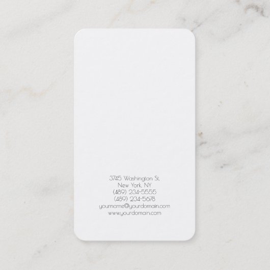 トレンディー白黒クリエイティブコンサルタントマネージャ 名刺 (裏面)