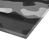 トレンディー白黒グレー抽象芸術パターン カッティングボード (角)