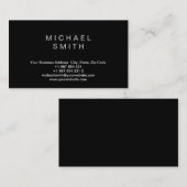 トレンディー白黒コンサルタントの名刺 名刺 (正面/裏面)