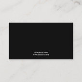 トレンディー白黒スカルバラタトゥーアーティスト 名刺 (裏面)