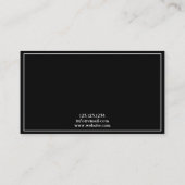 トレンディー白黒スカル入れ墨 名刺 (裏面)