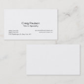 トレンディー白黒スタイリッシュ名刺 名刺 (正面/裏面)