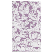 トレンディー白黒ストライプヘアアンド美しいサロン スモールペーパーバッグ (裏面)