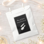 トレンディー白黒ストライプヘアアンド美しいサロン フェイバーバッグ (クリップ留めされた状態)