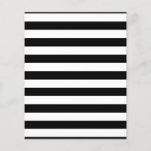 トレンディー白黒ストライプヘアサロン価格表 チラシ (裏面)