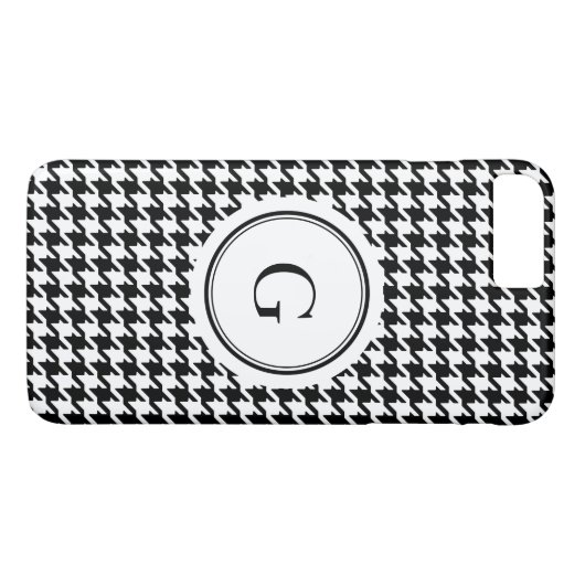 トレンディー白黒パタ千鳥格子のーンモノグラム Case-Mate iPhoneケース (裏面(横))