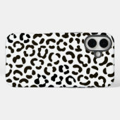 トレンディー白黒ヒョウ印刷パターン Case-Mate iPhoneケース (裏面 (横))