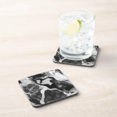 トレンディー白黒フェイク大理石 コースター (右側)
