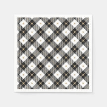 トレンディー白黒プレイド