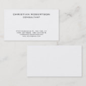 トレンディー白黒プロフェッショナルシック名刺 名刺 (正面/裏面)