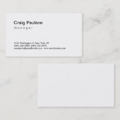 トレンディー白黒マネージャの名刺 名刺 (正面/裏面)