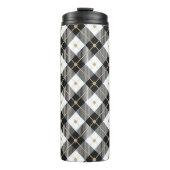 トレンディー白黒格子模様 タンブラー (正面)