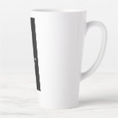 トレンディー白黒縦型ユニーク名刺 カフェラテマグ (右)