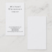 トレンディー白黒魅力的なチャーム名刺 名刺 (正面/裏面)