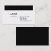 トレンディー白黒Blue Manager名刺 名刺 (正面/裏面)