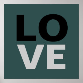 トレンディー石板グレーバックグランドラヴ結婚ィーズ ポスター