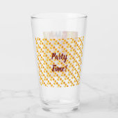 トレンディー秋グリッター葉 タンブラーグラス (裏面)