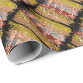 トレンディー秋グリッター葉 ラッピングペーパー (ロールコーナー)