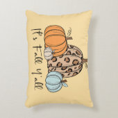 トレンディー秋パンプキン | 「秋Y'all」引用文 アクセントクッション (正面(垂直))