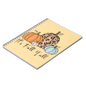 トレンディー秋パンプキン | 「秋Y'all」引用文 ノートブック (左側)