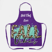 トレンディー秋パープルタイガー エプロン (正面)