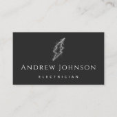 トレンディー稲妻電灯電気技師クラス 名刺 (正面)