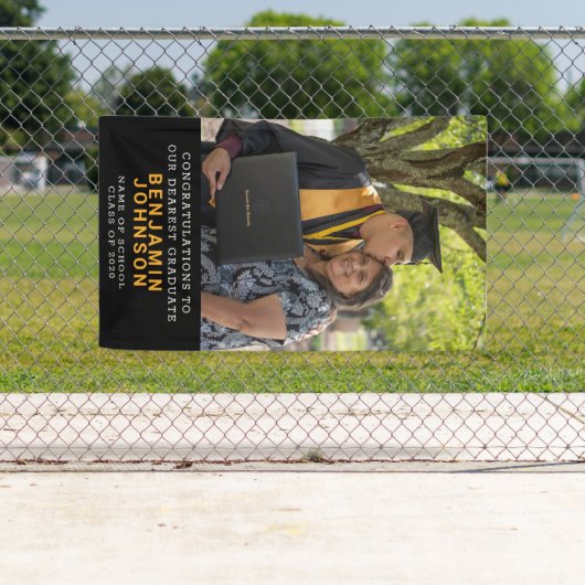 トレンディー立体的な卒業写真の卒業 横断幕 (インサイチュ)