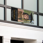 トレンディー立体的な卒業写真の卒業 横断幕 (ビルの外側)