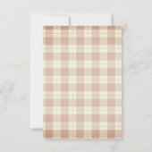 トレンディー納屋周囲の庭農業動物ベビーシャワー サンキューカード (裏面)