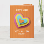 トレンディー紙ハートラブ シーズンカード (正面)