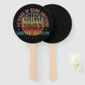 トレンディー素晴らし誕生誕生日贈答年 ハンドファン (正面&裏面)